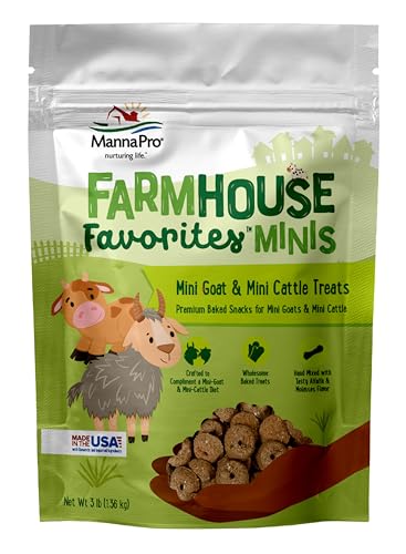 Manna Pro Farmhouse Favorites Mini Goat & Cattle Treats –