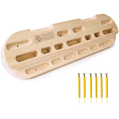 POWER GUIDANCE Rock Climbing Hangboard Wood Climbing Fingerboard Pull Up Bar Finger Strengthener for Training Finger Grip and Pull Up Cover