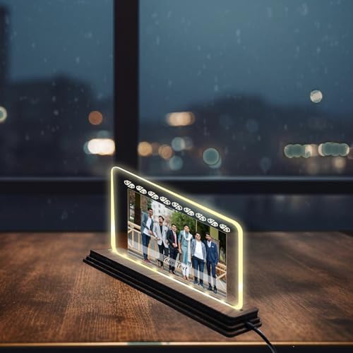 Image of Brown Cloud Personalized Name Photo LED Night Lamp Customized Gift for Men Women Husband Wife Girlfriend Boyfriend Birthday Marriage Anniversary Festivals Decoration(LED ADP NL AO 001)(D13)