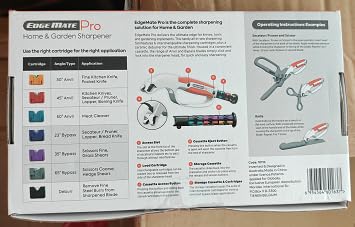 Edge Mate Pro Manual Knife Sharpener Professional 7-in-1 Knife Sharpener with 7 Levels Adjustable Angle Sharpener for Straight and Serrated Knives Ergonomic - Image 9