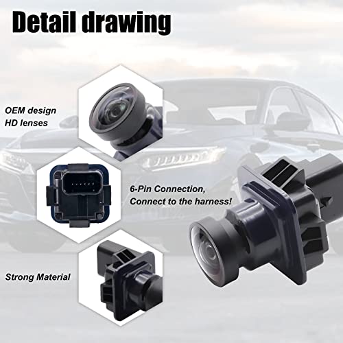 Image of Rearview Mirror Reverse Parking Assist Camera Compatible with Ford F150 2010-2014 Mustang 2015-2020 Lincoln MKC 2015-2019 Rearview Mirror Assist Camera OE Number BL3Z-19G490-B