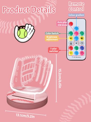 Image of CoolGift Mart Softball Holder Display Case, Softball Gift for Women Girls