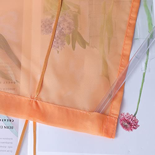 Raffrollo Ösenrollo Kessy Biese transparent Voile Rollos 1er-Pack B*H 60*140cm Orange - 7