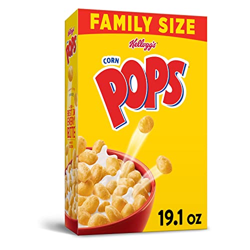 Kellogg's Corn Pops - Cereal para desayuno original, tamaño familiar, 541.5 g