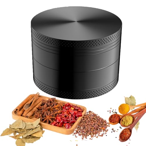 2.5'' Grinder Spice Grinder Kitchen Tools Sharp Teeth for Fine Grinding Black