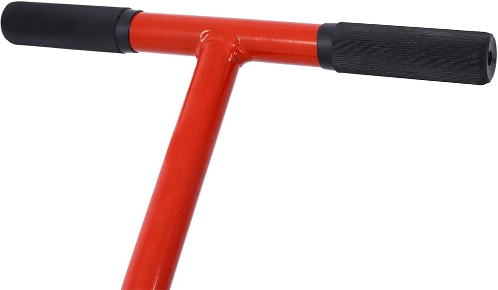 Hydraulic Motorcycle Lift Jack, 1500 LBS Capacity ATV Scissor Lift Jack, Portable Motorcycle Lift Table with 4 Wheels and Handle for ATV, Motorcycle, UTV, Powersports,Red