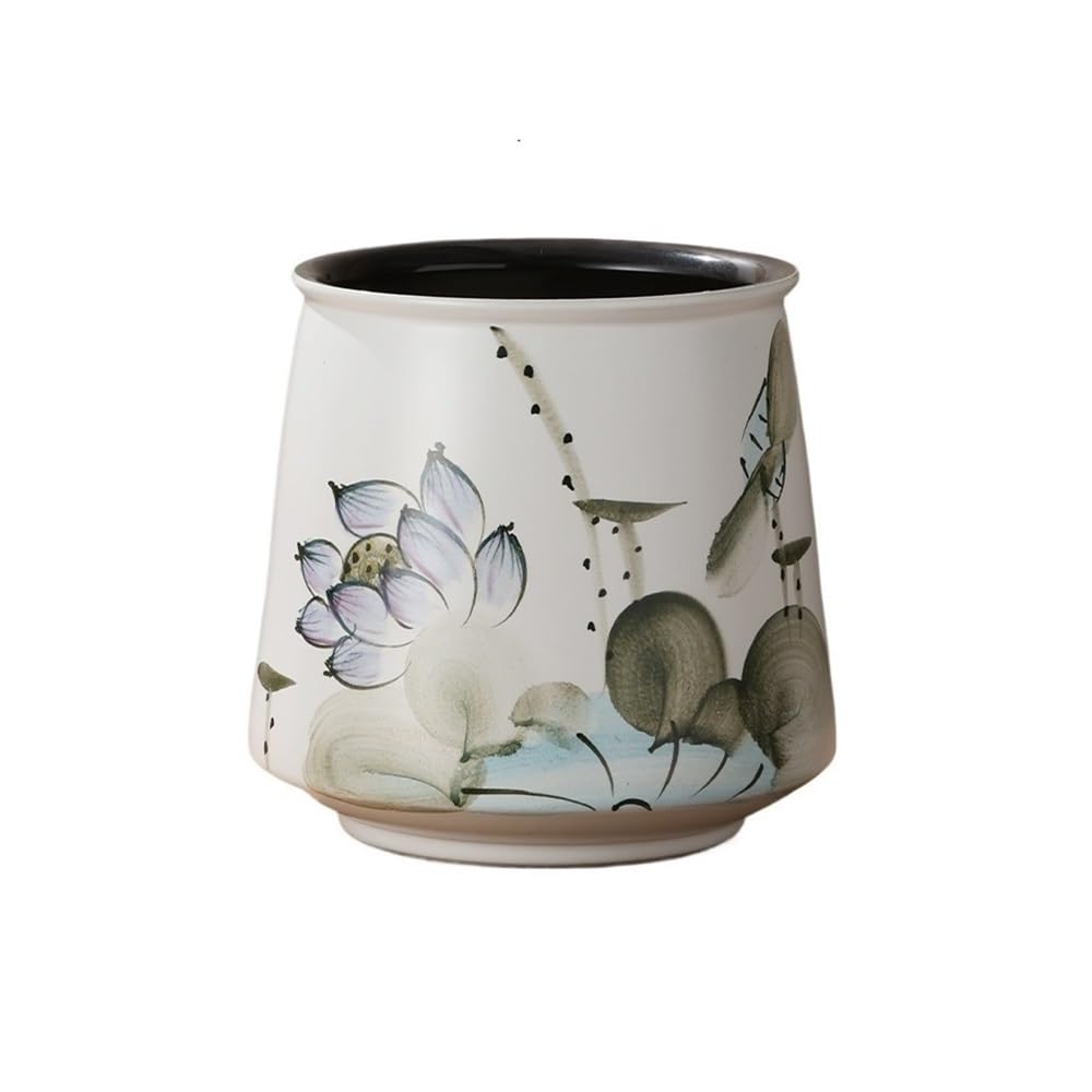 Z4T8M2K6G5 Indoor Plant Pots Hand Drawn Chinese Retro Home Potted Pot, Large-diameter Orchid Plant, Planter Garden Planters