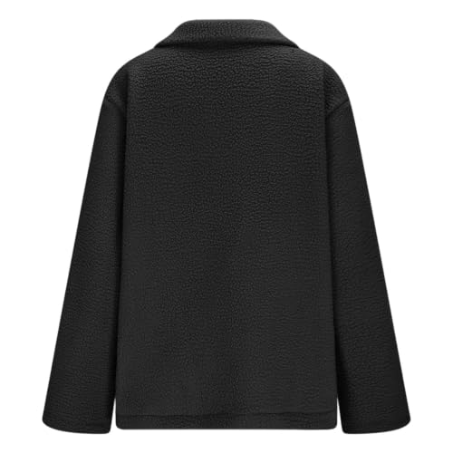 HswsEJ Sherpa Jacket Women Oversized Lapel Fleece Fall Jackets Winter Coats - image 6
