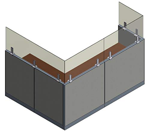 50% Off Discount Plexiglass Sneeze Guard for Office Cubicles 24”H x 60”W (includes 2 Aluminum Brace) - Protective Barrier for Cubicles/Universal Pressure Clip For Easy Installation On Any Office Cubicle / (1/4”Thk) Get Special Price Plexiglass Sneeze Guard for Office Cubicles 24”H x 60”W (includes 2 Aluminum Brace) - Protective Barrier for Cubicles/Universal Pressure Clip For Easy Installation On Any Office Cubicle / (1/4”Thk)