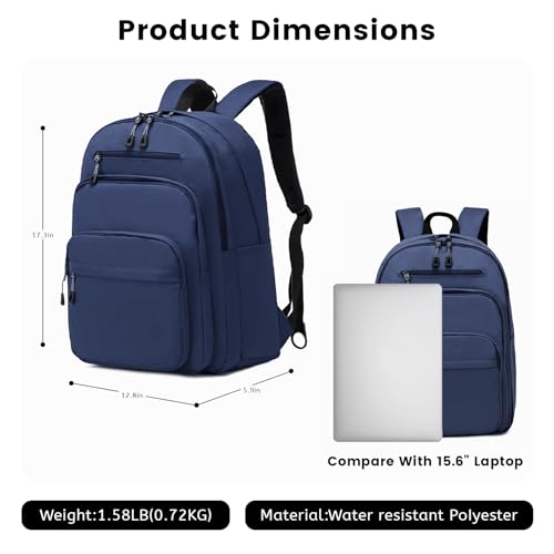 Image of Lanola School Bookbag Business Travel Laptop Backpack, Fits 15.6 Inch Laptop Bag
