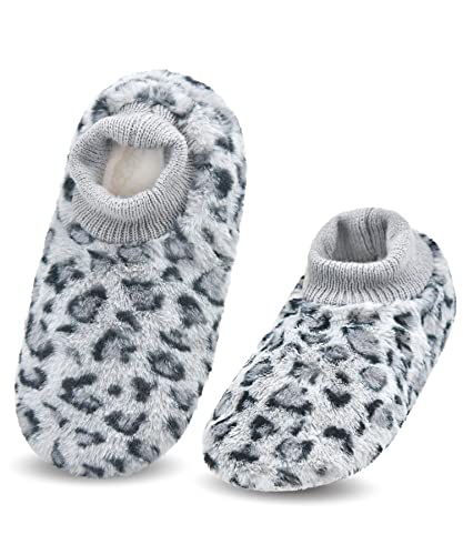 Image of DICUIRD Women's Non-Slip Gripper Slipper Socks Boot House Slippers