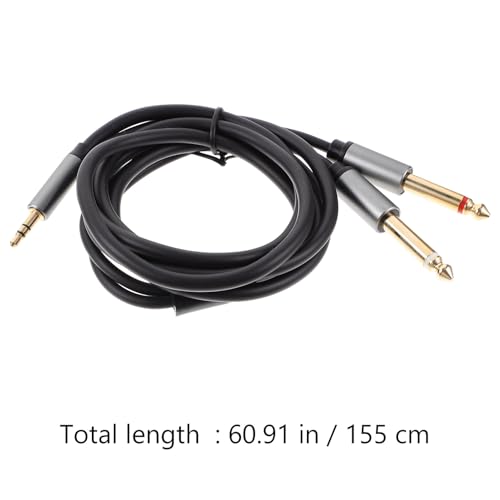 Cable de audio estéreo Vaguelly con conector jack doble miniatura 2