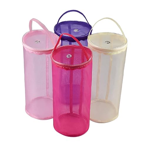 VILLCASE bolsa para labores de tejer bolsa de tejer bolsos crochet bolsa crochet bolsa de almacenamiento de tejer bolsa de almacenamiento de hilo de tejer Malla hilo de ganchillo Púrpura