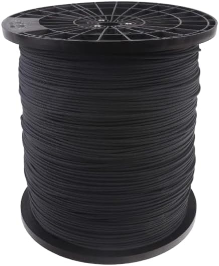 Atwood Rope MFG 550 Paracord 1000 Feet 7-Strand Core Parachute Cord (Black)