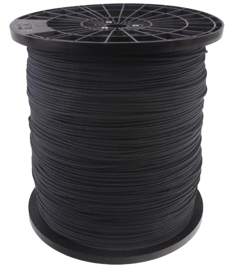 Atwood Rope MFG 550 Paracord 1000 Feet 7-Strand Core Parachute Cord (Black)