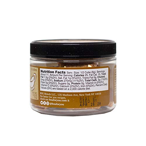 BOU Gravy Cubes, Vegan Mushroom, 2.53 Ounce (6 Count), No Artifical Flavors