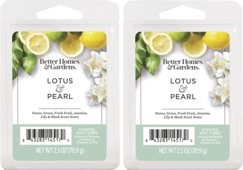 Better Homes and Gardens Scented Wax Cubes 2.5oz 2-Pack (Lotus and Pearl)