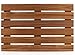 VaeFae Teak Shower Mat, Non-Slip Bath Mat, Luxury Spa Mat, Wooden Mat for Bathtub, 20 x 13 in