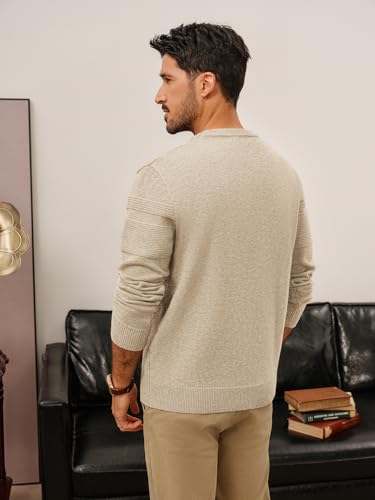 PJ PAUL JONES Sweaters for Men Casual Crewneck Pullover Sweater Knit Textured Sweaters3