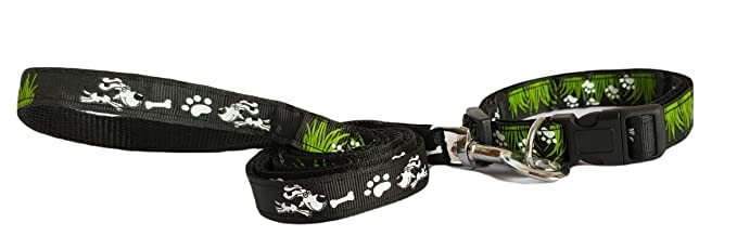 SR VISION Dog Printed Collar and Leash Set - Adjustable Nylon Collar with Leash for Small and Medium Dogs - 15 MM (Multicolor) (B0BJKV3VDD) Amazon Price History, Amazon Price Tracker