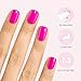 Dashing Diva Gloss Nail Strips Bundle - The Neon Brights Collection - Magenta Madness & Suki - UV Free, Chip Resistant, Long Lasting Gel Stickers - Contains 2 Sets