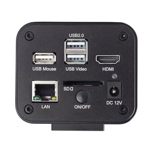 Image of AmScope - 4K 30fps 8MP HDMI, LAN, Wi-Fi Color BSI CMOS C-Mount Microscope Camera for Stand-Alone and PC Imaging - HD428N