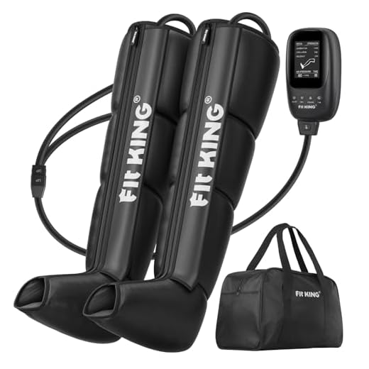 FIT KING Air Compression Recovery System, Foot and Leg Air Massage Boots for Blood Circulation and Fast Recovery,Muscle Pain Relief Device (Small)