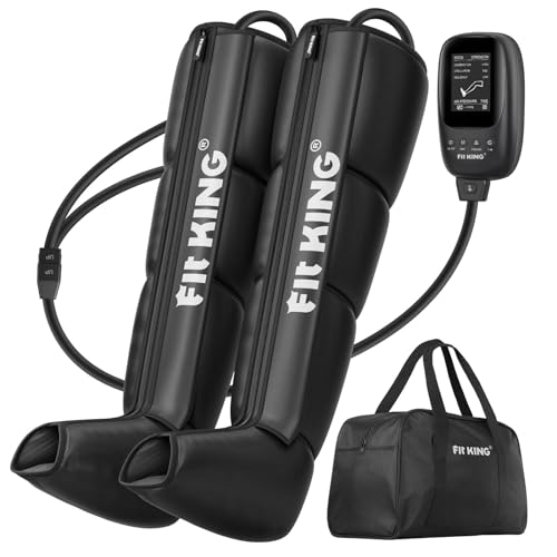 FIT KING Compression Recovery Boots for Athletes - Dynamic Massage for Circulation & Fast Recovery (Medium, FSA HSA Approved)