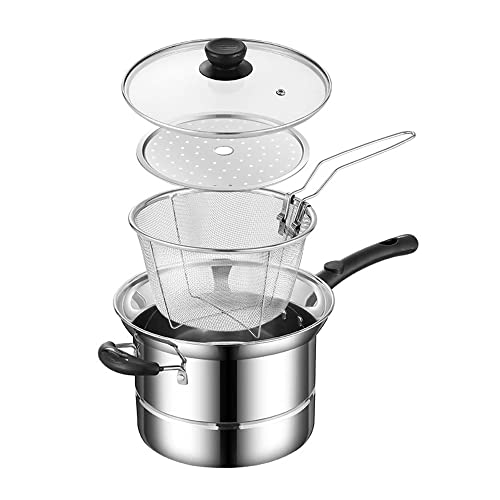 22cm Stainless Steel Multifunction Pot with Lid