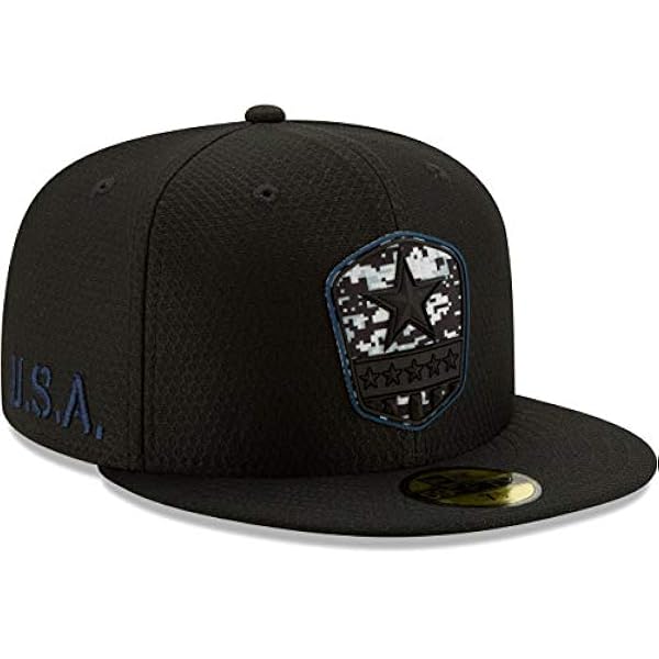 New Era Dallas Cowboys On Field 19 Salute To Service STS Black Cap 59fifty 5950 Fitted Limited Edition
