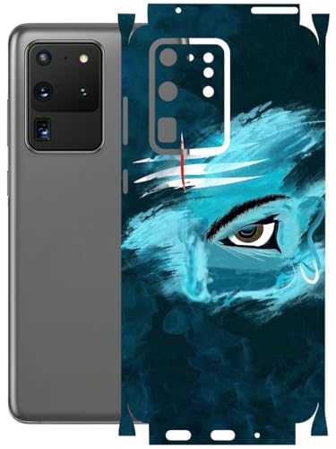 Image of AtOdds - Full Body Back Screen Guard Protector Film - Lamination Wrap Skin Sticker Compatible with Samsung Galaxy S20 Ultra | Scratchproof Matte Finish (Mahadev)