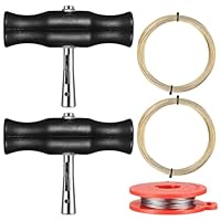 5 Windschutzscheibe Removal Tools, Schneidedraht mit Griff: 2 Auto Windschutzscheiben Entfernungswerkzeug, 3 Rollen Draht, Auto Fenster Entfernung Werkzeug, Schneidedraht Windschutzscheibe Werkzeug