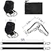 Tree Swing Hanging Straps Kit Holds 2000 lbs,5ft Extra Long Straps Strap with Safer Lock Snap Carabiner Hooks Perfect for Tree Swing & Hammocks, Carry Pouch Easy Fast Installation (5 ft)