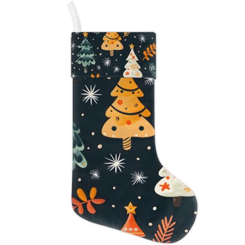 Christmas Stockings, 17.7in Christmas Xmas Tree Xmas Stocking Gift Treat Bags Xmas Stocking Hanging Ornaments for Xmas Party Gift Filler Fireplace Christmas Tree Decoration