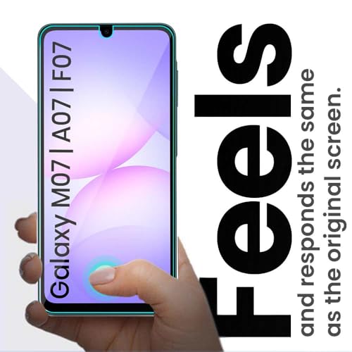 Image of WOW IMAGINE Unbreakable Nano Film Glass Screen Protector for Samsung Galaxy M17e 5G | F70e 5G | M07 | F07 | A07 | A07 5G [ Flexible like a Screen Guard, Harder than a Tempered Glass ] - Pack Of 2