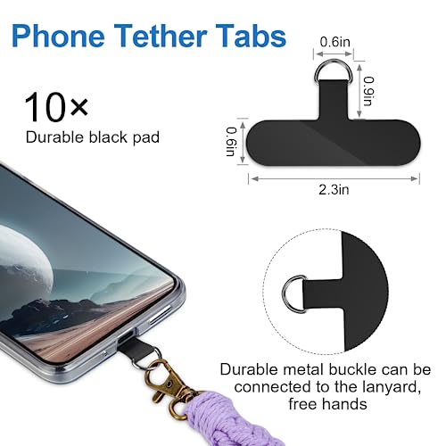 Onglet d'attache de téléphone, 10 pièces patch universel de cordon de téléphone sans transparent - Photo 76 sur 104