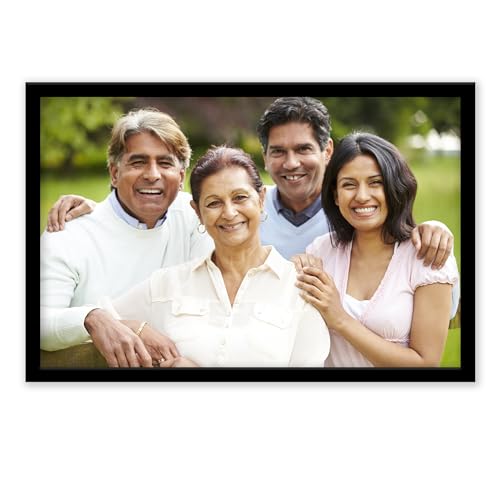 Image of Customized Photo Frame with Photo Upload | Personalized Photo Gifts | Multiple Sizes | (Landscape Black)