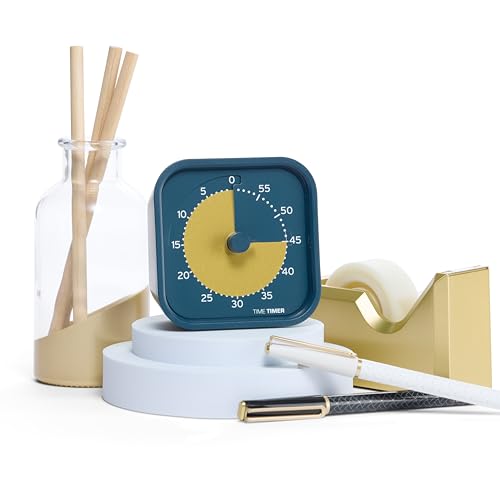 Time Timer MOD - Home Edition - Individual Sized 60 Minute Visual Countdown Timer for ADHD, Adults, Students, and Pomodoro with Silent Operation (Metallic Midnight)