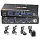 KVM Switch 2 PC 1 Monitore 8K@60Hz/4K@240Hz DP1.4 KVM Switches,2 in 1 out Displayport KVM mit Netzteil und USB3.0-Kabel im Lieferumfang enthalten
