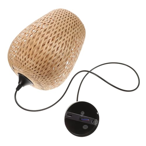 Lampe Suspendue en Bambou Facile à Installer pour Rénover l'Éclairage d'un Restaurant Rustique