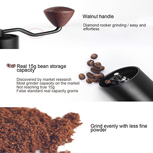 Handgekurbelte KaffeemüHle, Tragbare HandmüHle, KaffeemüHle, Einstellbare Dicke, Cnc-Schneiden Aus Edelstahl… – Bild 3