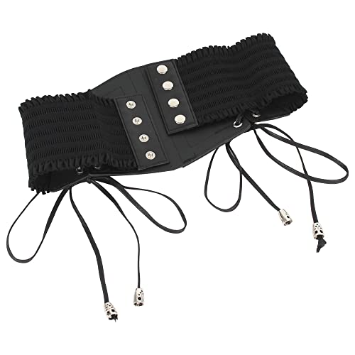 U Scinan Lace-up Cinch Belt Tied Corset Elastic Wide Waist Belt Underbust Waistband Mother's Day Gift4