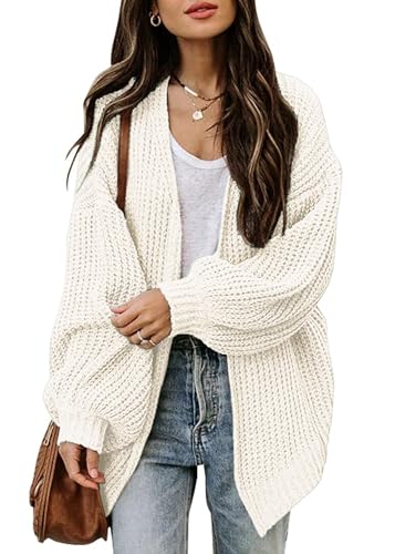 Ticticlily Strickjacke Damen Oversized - Langer Cardigan Für Herbst & Winter