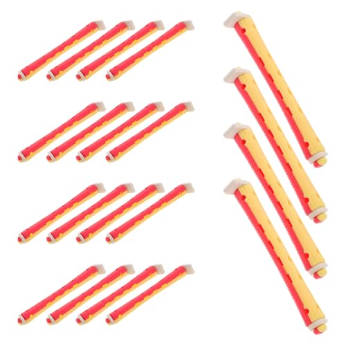 Angoily Set De 24 Rulos Rizadores Huecos 9x91mm Para Cabello Largo, Herramientas De Peluquería Hogar, Ondas Frías Naturales, Rizos Pequeños Para Uso En Salón y Casa