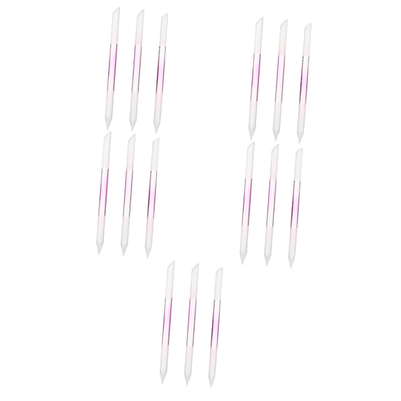 Beavorty 15stücke Teiliges Glas-nagelfeilen Doppelseitige Maniküre-werkzeuge Zur Nagelpflege Für -nail-art Leicht Zu Transportieren Unisex Für Hause Oder Unterwegs Transparent