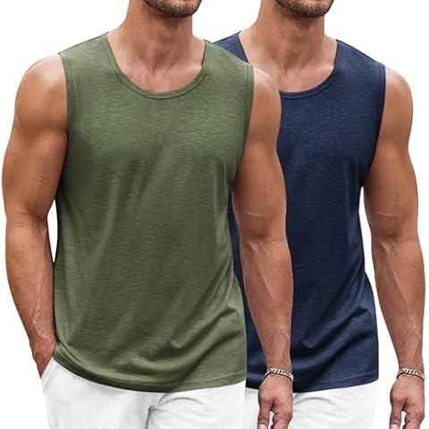 COOFANDY Quick Dry Sleeveless Tank Top Cover