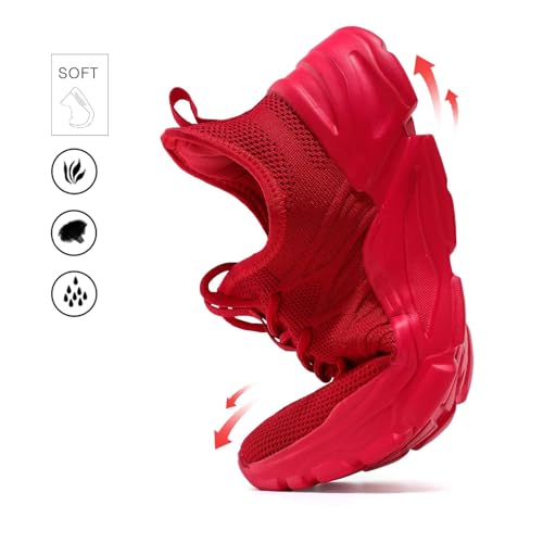 Image of Womens Running Shoes Slip-on Walking Tennis Sneakers Lightweight Breathable Casual Soft Sole Mesh Workout Sports Shoes