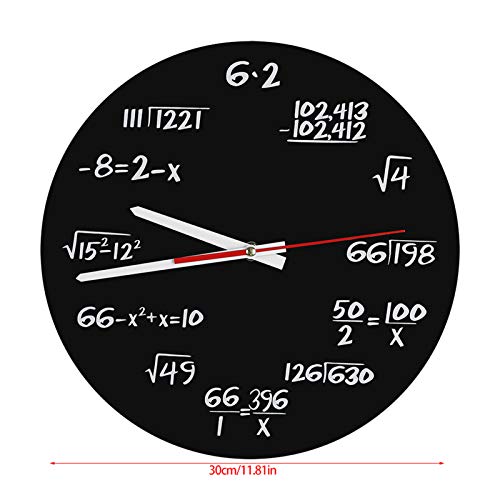 Horloge murale mathématique idée cadeau éducatif unique pour enseignant