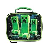 Minecraft Creeper Stalk Video Game Insulated Lunch Box Bag Tote