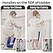 Primlect Space-Saving Potty Training Seat with Ladder, Adjustable Step and Toilet Seat Height, Top Handles for Easy Climbing, Easy to Carry, Portable Toddler Toilet Trainer for Small Bathrooms